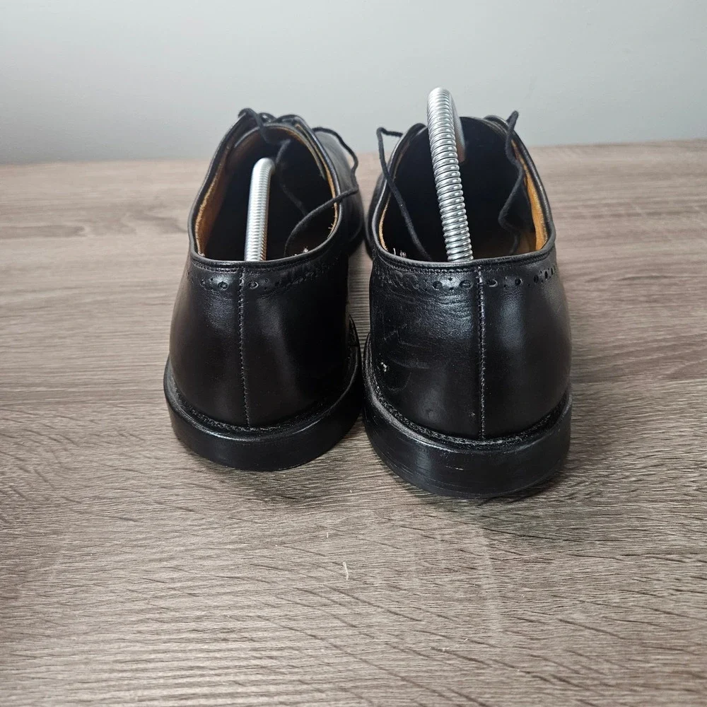 Allen Edmonds Fairfax Black Leather Wholecut Brogue Oxford Shoes Mens 13 A 1105